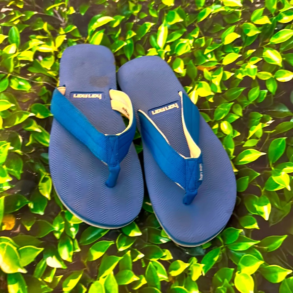 GUC hari mari Bright Blue Classic Unisex Flip Flops- Y4/5